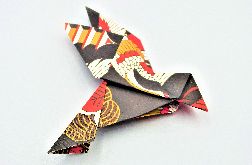 Magnes na lodówkę origami ptaszek żurawie
