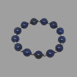 Bransoletka z lapis lazuli i hematytu - Oryginalna bransoletka z kamieni