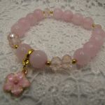 Bransoletka z różowym kwarcem 01 - 