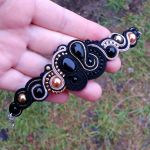 Komplet sutasz Czerń, Beż, Złoto Zamówienie dla kika15453  - 