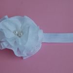 Opaska niemowlęca - "Niewinność bieli" - 