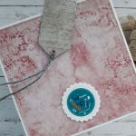 Kartka na walentynki z byczkiem, nietypowy napis - Tył kartki i tył etykietki