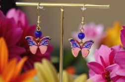 Różowo-szafirowe motyle