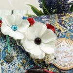 Kartka na ślub -chabry i maki - 