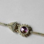 srebrna bransoletka z rivoli Swarovskiego - 