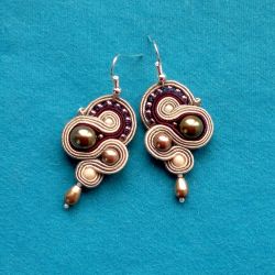 Kolczyki Beż & Marsala