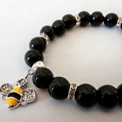 Bransoletka z pszczółką :)