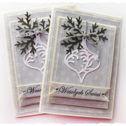 Kartka świąteczna z bombką