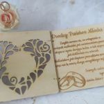 Pamiątka ślubu- kartka z życzeniami w pudełku  - kartka ślubna - przykład