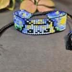 Bransoletka kotek w stylu Gwiażdzista Noc van Gogha - Bransoletka w stylu Gwiażdzista Noc van Gogha