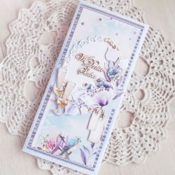 Romantyczna kartka ślubna DL GOTOWA