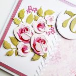Kartka NA URODZINY cieniowane róże - Urodzinowa kartka z różami