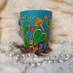 Ręcznie malowany baśniowy kubek 300 ml. - ręcznie malowane