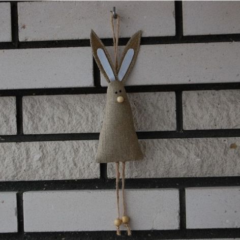 Lniane zające wiszące