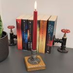 Świecznik Loftowy 1-ramienny F001_1-W1 Loft - Świecznik Loftowy F001_1-W1 Loft