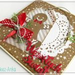 Kartka świąteczna z piernikowym ludkiem 1 - Boże Narodzenie, wesołych, radosnych, świąt