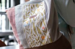 Plecak kurierski z suwakiem patchwork