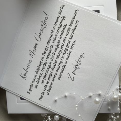 Kartka w pudełku! Podziękowanie komunijne dla chrzestnych!