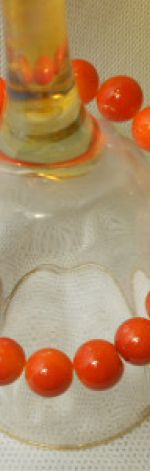 5.Bransoletka ze szklanych koralików 10mm