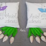 Poduszka Anioł personalizowany - Poduszki dwie anielskie i skrzydlate