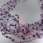 Naszyjnik Fioletowe Kryształki 2 - 