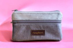 Portfelik damski w kolorze szarym