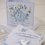 Kartka w pudełku dla chłopca na Chrzest Święty - kartka w pudełku na chrzest dla chłopca