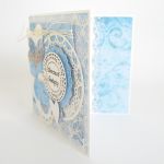 Kartka na Chrzest Święty w błękicie - Wnętrze kartki