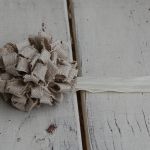 Opaska niemowlęca -Lniany, potargany - 