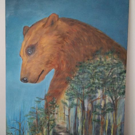 Niedźwiedzica 70x100 akryl 