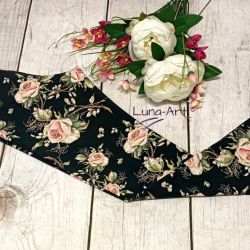 Leginsy bukiety na ciemnym tle r.152