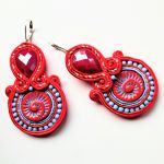 Bloody kolczyki sutaszowe - 