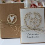 Rustykalna kartka ślubna z pudełkiem 8 - kartka na ślub z pudełkiem