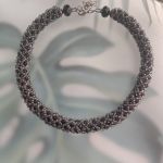 Naszyjnik Czarny Królewski Splot2 - 