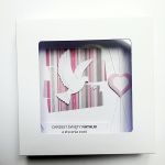 Kartka ręcznie robiona na Chrzest z gołębicą - Pamiątka Chrztu w pudełku z okienkiem