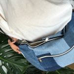 Torebka na ramię, hobobag jeans. - 