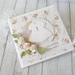 Pamiątka Chrztu Świętego - na różowo v.11 - kwiaty1b