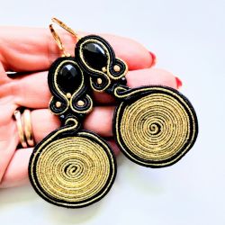 Golden Spiral kolczyki sutasz
