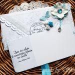 Kopertówka z okazji ślubu- szarości i turkusy - 