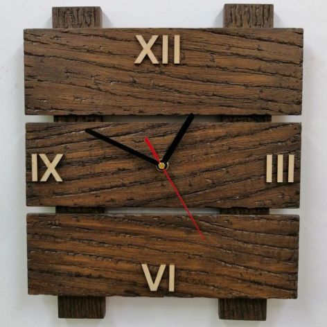 Zegar ścienny drewniany tablica c. arabskie