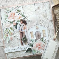 Kartka ślubna „Na nową drogę życia” z kieszonką