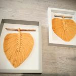 Obrazek liść boho w ramce 3d - 
