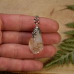Wisiorek talizman surowy cytryn amulet - Idealny prezent dla niej
