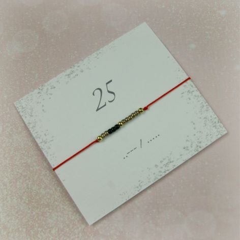 25 Bransoletka Lucky number Morse Code