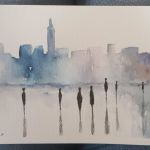 Miasto 2-akwarela formatu A5 - 
