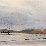 Pejzaż-praca formatu 15/24 cm  - 