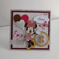 Personalizowana kartka urodzinowa Minnie