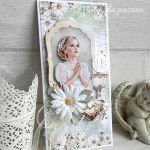 Kartka na komunię dla dziewczynki - 