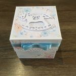 Exploding Box, kartka 3D Chrzest - chłopiec - 