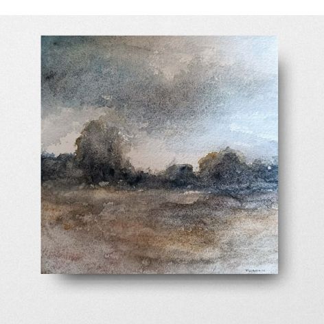 Pejzaż 3-praca formatu 20/20 cm 